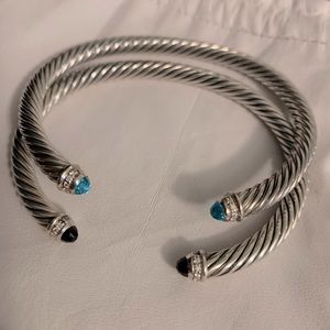 2 David Yurman 5mm Cable Bracelets size medium